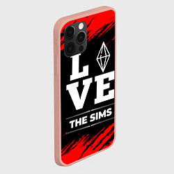 Чехол для iPhone 12 Pro Max The Sims Love Классика, цвет: 3D-светло-розовый — фото 2