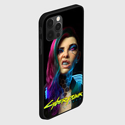 Чехол для iPhone 12 Pro Max Cyberpunk - girl grillz, цвет: 3D-черный — фото 2