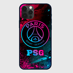 Чехол для iPhone 12 Pro Max PSG - neon gradient, цвет: 3D-черный