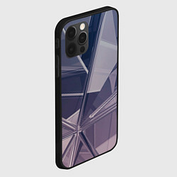 Чехол для iPhone 12 Pro Max Стеклянная мозаика, цвет: 3D-черный — фото 2