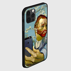 Чехол для iPhone 12 Pro Max Ван Гог Селфи - Арт Портрет, цвет: 3D-черный — фото 2