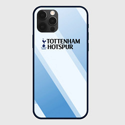 Чехол для iPhone 12 Pro Max Tottenham hotspur Голубые полосы, цвет: 3D-черный