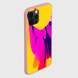 Чехол для iPhone 12 Pro Max Яркие позитивные узоры, цвет: 3D-светло-розовый — фото 2