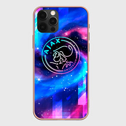 Чехол для iPhone 12 Pro Max Ajax неоновый космос, цвет: 3D-светло-розовый