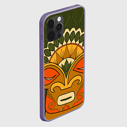 Чехол для iPhone 12 Pro Max Polynesian tiki HUMBLE, цвет: 3D-серый — фото 2