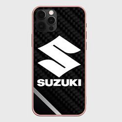 Чехол iPhone 12 Pro Max Suzuki карбон
