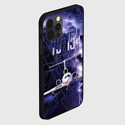Чехол для iPhone 12 Pro Max Ту-154 Ночные полет, цвет: 3D-черный — фото 2