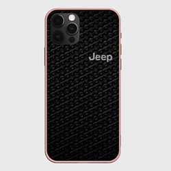 Чехол iPhone 12 Pro Max Jeep карбон