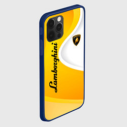 Чехол для iPhone 12 Pro Max Lamborghini : sport, цвет: 3D-тёмно-синий — фото 2