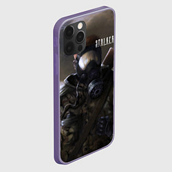 Чехол для iPhone 12 Pro Max STALKER: Сталкер В Плаще, цвет: 3D-серый — фото 2