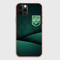 Чехол iPhone 12 Pro Max Зеленый герб России