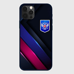 Чехол для iPhone 12 Pro Max Dark Герб России, цвет: 3D-черный