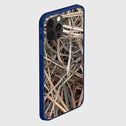 Чехол для iPhone 12 Pro Max Обычная высохшая трава - авангард, цвет: 3D-тёмно-синий — фото 2