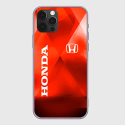 Чехол iPhone 12 Pro Max Honda - красная абстракция