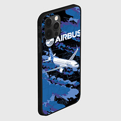 Чехол для iPhone 12 Pro Max Airbus A320 Аэробус, цвет: 3D-черный — фото 2