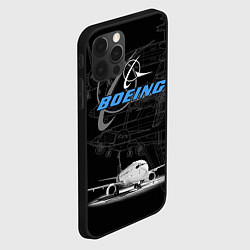 Чехол для iPhone 12 Pro Max Boeing 737, цвет: 3D-черный — фото 2