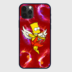 Чехол iPhone 12 Pro Max Барт Симпсон стреляет из лука в сердце