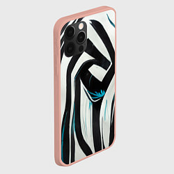 Чехол для iPhone 12 Pro Max Цифровой окрас зебры, цвет: 3D-светло-розовый — фото 2