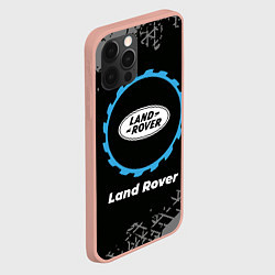Чехол для iPhone 12 Pro Max Land Rover в стиле Top Gear со следами шин на фоне, цвет: 3D-светло-розовый — фото 2