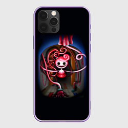 Чехол для iPhone 12 Pro Max Поппи Плейтайм - Мамочка длинные ноги, цвет: 3D-сиреневый