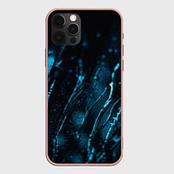 Чехол для iPhone 12 Pro Max Огни в каплях дождя, цвет: 3D-светло-розовый