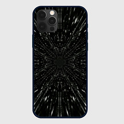 Чехол для iPhone 12 Pro Max Летящее трехмерное пространство, цвет: 3D-черный