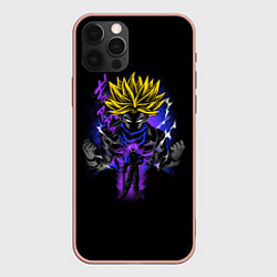 Чехол для iPhone 12 Pro Max Dragon ball rage аниме, цвет: 3D-светло-розовый