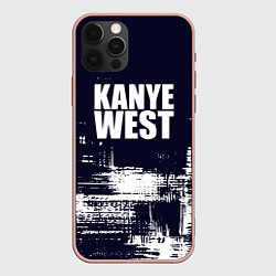 Чехол для iPhone 12 Pro Max Kanye west - краска, цвет: 3D-светло-розовый