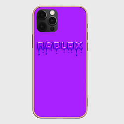 Чехол iPhone 12 Pro Max Roblox неоновый с подтеками