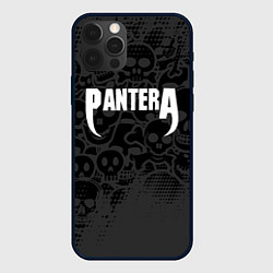 Чехол для iPhone 12 Pro Max Pantera метал - черепа, цвет: 3D-черный