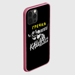Чехол для iPhone 12 Pro Max Гречка каша мужиков, цвет: 3D-малиновый — фото 2