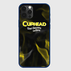 Чехол iPhone 12 Pro Max Cuphead жёлтый огонь