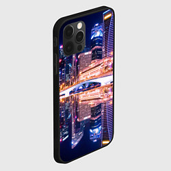 Чехол для iPhone 12 Pro Max Ночной Сингапур, цвет: 3D-черный — фото 2