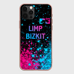 Чехол iPhone 12 Pro Max Limp Bizkit - neon gradient: символ сверху