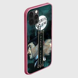 Чехол для iPhone 12 Pro Max Sherlock vs Moriarty, цвет: 3D-малиновый — фото 2