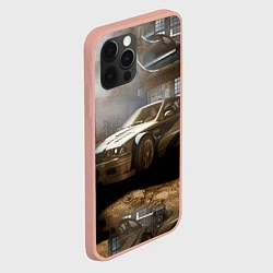 Чехол для iPhone 12 Pro Max Nfs most wanted bmw, цвет: 3D-светло-розовый — фото 2