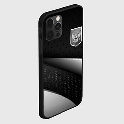 Чехол для iPhone 12 Pro Max Russia - black & white, цвет: 3D-черный — фото 2