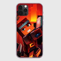 Чехол iPhone 12 Pro Max Minecraft арт