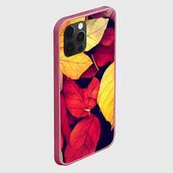 Чехол для iPhone 12 Pro Max Листва осенняя, цвет: 3D-малиновый — фото 2
