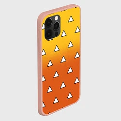 Чехол для iPhone 12 Pro Max Оранжевое кимоно с треугольниками - Зеницу клинок, цвет: 3D-светло-розовый — фото 2
