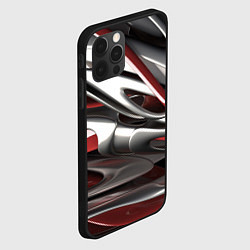Чехол для iPhone 12 Pro Max Блестящие фигуры, цвет: 3D-черный — фото 2