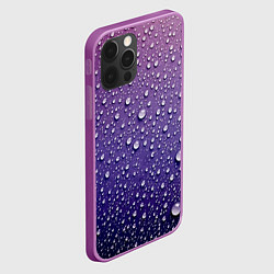 Чехол для iPhone 12 Pro Max Дождевые капли на стекле, цвет: 3D-сиреневый — фото 2