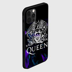 Чехол для iPhone 12 Pro Max Queen пламя неон, цвет: 3D-черный — фото 2