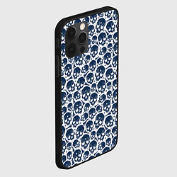 Чехол для iPhone 12 Pro Max Череп с пулевым отверстием, цвет: 3D-черный — фото 2