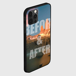 Чехол для iPhone 12 Pro Max BEFORE&AFTER, цвет: 3D-черный — фото 2