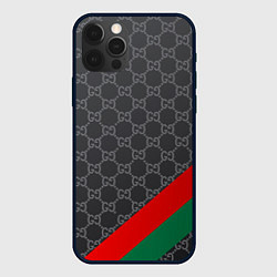 Чехол для iPhone 12 Pro Max В стиле gucci, цвет: 3D-черный