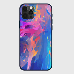 Чехол для iPhone 12 Pro Max Splash of colors, цвет: 3D-черный