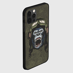 Чехол для iPhone 12 Pro Max Горилла-пилот, цвет: 3D-черный — фото 2