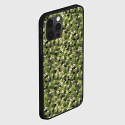 Чехол для iPhone 12 Pro Max Милитари череп мини, цвет: 3D-черный — фото 2