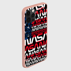 Чехол для iPhone 12 Pro Max Nasa usa флаг, цвет: 3D-светло-розовый — фото 2